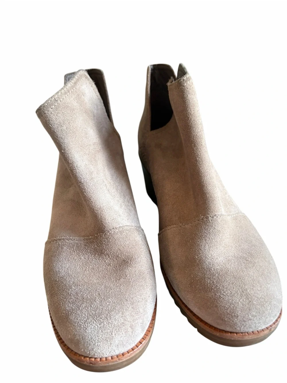 Sorel Cate cut-out booties Beige Suede